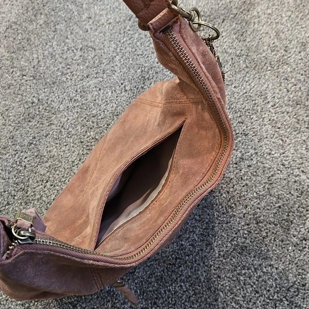 The Sak Women Suede Shoulder Hobo Boho Bag Purse